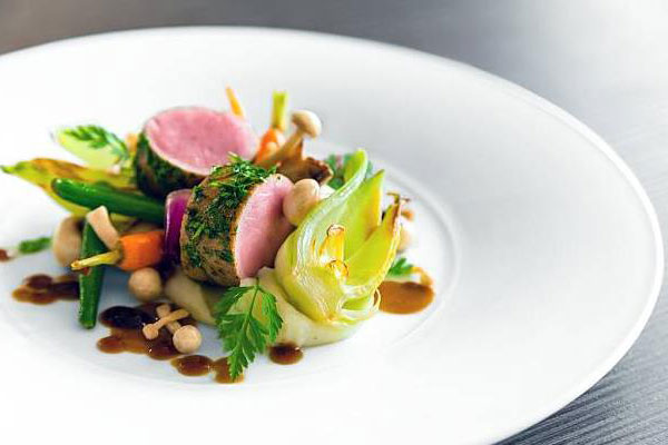 The sophistication of the Chef is reflected in every detail of the dish