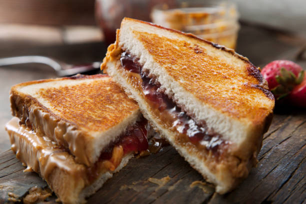 Grilled Peanut Butter and Jelly Sandwich